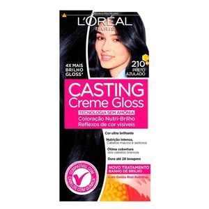 Coloração L'Oréal Casting 210 Preto Azulado