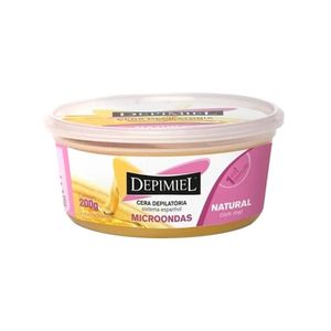 Cera Depilatória Corporal de Microondas Depimiel Sistema Espanhol Natural 200g