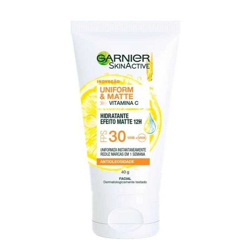 -protetor-facial-hidratante-garnier-uniform-matte-12h-fps-30-40g