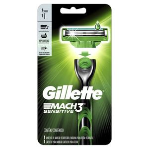 Aparelho de Barbear Gillette Mach3 Sensitive 1 Unidade