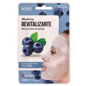 Máscara Facial Revitalizante Kiss New York Blueberry 20ml
