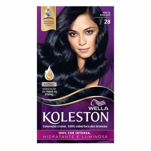 Coloração Creme Wella Koleston 28 Preto Azulado
