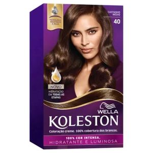 Coloração Creme Wella Koleston 40 Castanho Médio