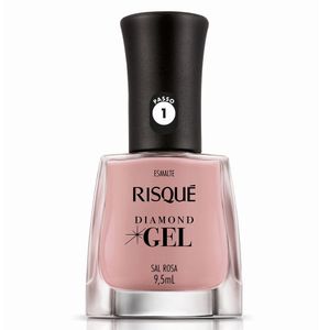 Esmalte Cremoso Risqué Diamond Gel Sal Rosa 9,5ml