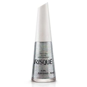 Esmalte Glitter Risqué As Mil Purpurinas 8ml