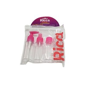 Kit de Viagem Ricca Mandala Color Estojo Plástico Com 4 Mini Frascos 3311