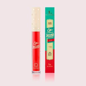 Batom Líquido Matte Latika Lip Vermelho Nº25 4ml