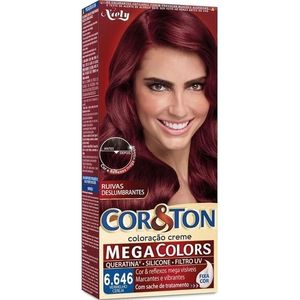 Coloração Niely Cosméticos Cor & Tom Mega Colors 6.646 Vermelho Cereja