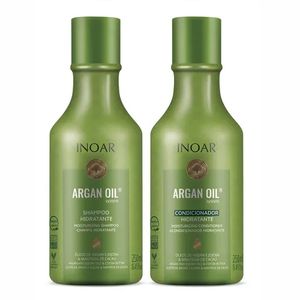 Shampoo + Condicionador Inoar Argan Oil Kit Hidratante Com 2 Produtos de 250ml
