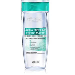 Água Micelar L'Oréal Paris Efeito Matte Solução de Limpeza 5em1 200ml