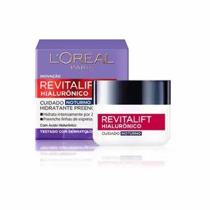 Creme Facial Anti-Idade L'Oréal Paris Revitalift Hialurônico Noturno 49g