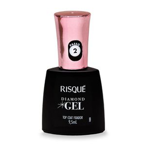 Esmalte Gel Fixador Risqué Top Coat Diamond 9,5ml