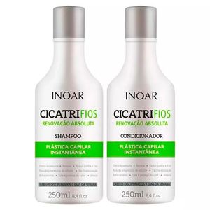 Shampoo + Condicionador Renovação Absoluta Inoar Cicatrifios Kit Com 2 Produtos de 250ml