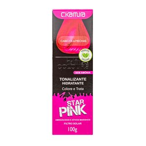 Tonalizante Capilar Hidratante C.Kamura Fashion Star Colors Star Pink 100g