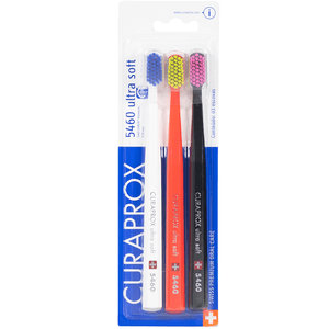 Escova Dental Curaprox Ultra Macia 3 Unidades 5460B - Cores Sortidas