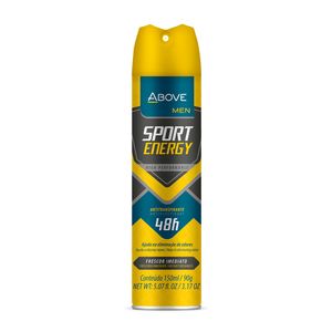 Desodorante Above Aerossol Sport Masculino Antitranspirante Energy 150ml