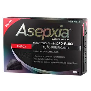 Sabonete Facial em Barra Antiacne Asepxia Detox 80g