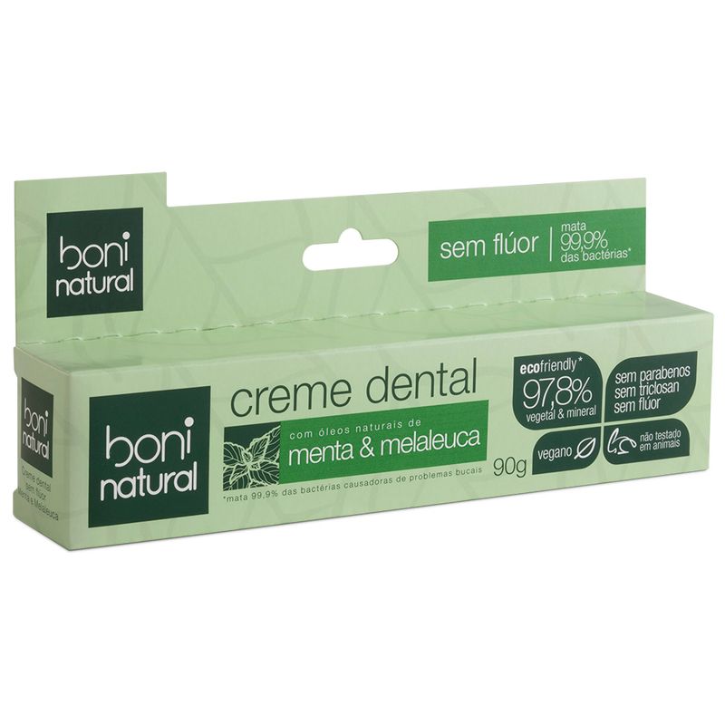 creme-dental-boni-natural-menta-e-melaleuca-sem-fluor-90g