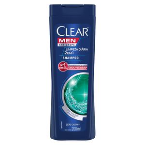 Shampoo Masculino Anticaspa Clear Men Limpeza Diária 2em1 200ml