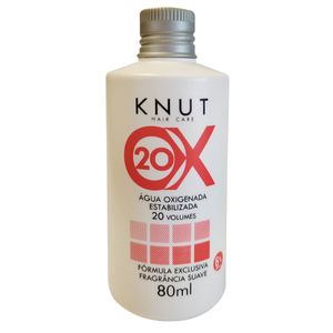 Água Oxigenada Estabilizada Cremosa Knut 20 Volumes 6% 80ml