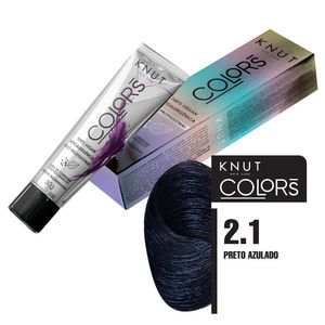 Coloração Knut Hair Care Colors 2.1 Preto Azulado 50g