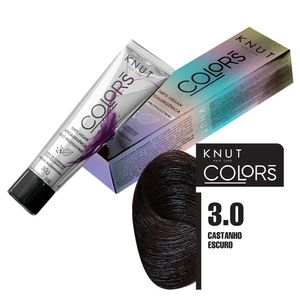 Coloração Knut Hair Care Colors 3.0 Castanho Escuro 50g