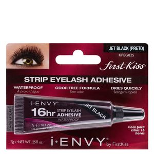 Cola Para Cílios Kiss New York i-Envy 16h Preta 7g