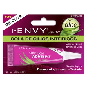 Cola Para Cílios Kiss New York i-Envy Com Aloe Incolor 7g