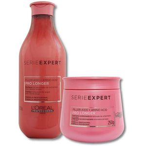 Kit L'Oréal Série Expert Pro Longer Shampoo 300ml e Máscara 250g