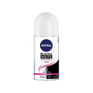 Desodorante Feminino Nivea Invisible For Black & White Clear Roll-On 50ml