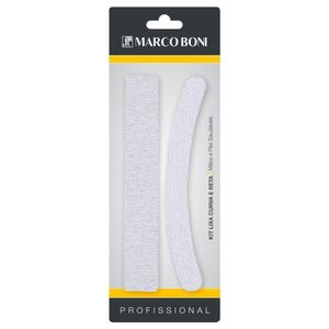 Kit Lixa Para Unhas Marco Boni Banana e Reta 5252b 2 Lixas