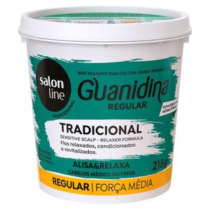 Alisador e Relaxamento Capilar Salon Line Guanidina Tradicional Regular Força Média 218gr