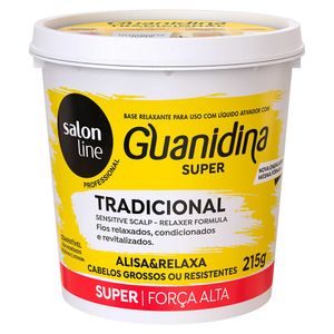 Alisador e Relaxamento Capilar Salon Line Guanidina Tradicional Super Força Alta 215gr