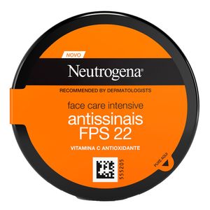 Creme Anti-Idade Facial Neutrogena Face Care Intensive Antissinais FPS22 100g