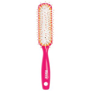Escova de Cabelo Ricca Basic Colors Retangular Almofadada 133 Cores Sortidas
