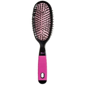 Escova de Cabelo Ricca Black e Pink Grande Oval 2411