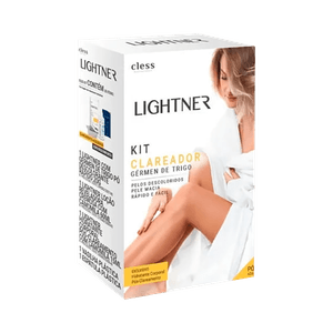 Clareador de Pelos Lightner Pele Protegida e Hidratada Germen de Trigo Kit Com 6 Itens