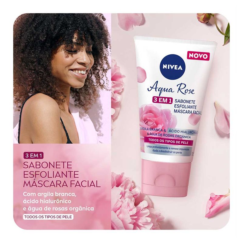 4005900889720-Sabonete-Esfoliante-e-Mascara-Facial-Nivea-Aqua-Rose-3-em-1-150ml-2