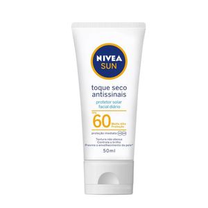Protetor Solar Facial Nivea Sun Toque Seco Antissinais FPS 60 50ml