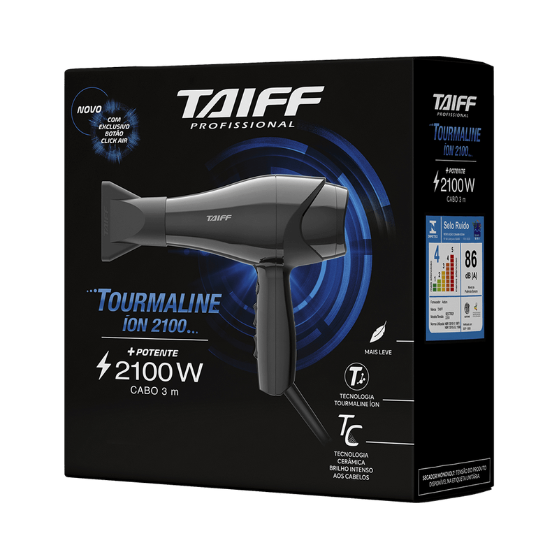 Secador Taiff Profissional Tourmaline Ion Ceramica