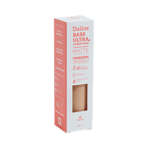 Base Líquida Dailus Ultra Cobertura D4 Claro 28ml