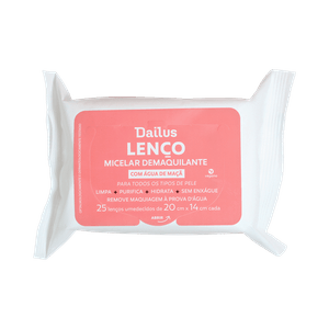 Lenço Micelar Demaquilante Dailus 25 Unidades
