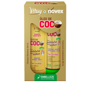 Kit Vitay Novex Shampoo e Condicionador Óleo de Coco