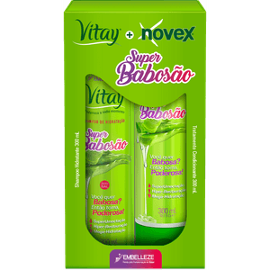 Kit Vitay Novex Shampoo e Condicionador Super Babosão
