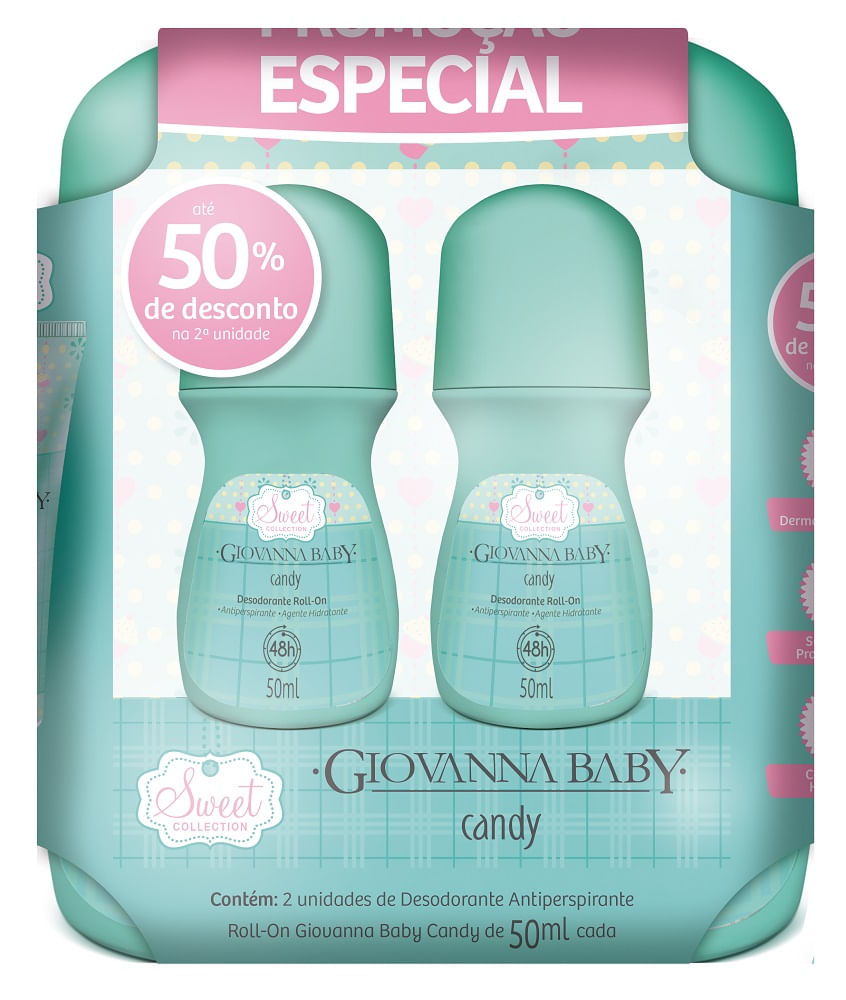 Giovanna Baby Lovely Desodorante Rollon 50ml (Kit C/12) em Promoção na  Americanas