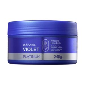 Máscara Capilar Matizadora Hidratante Lowell Violet Platinum 240g