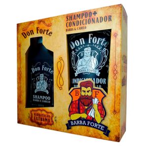 Kit Shampoo Dom Juan 250ml e Condicionador Dom Juan 170g Barba Forte