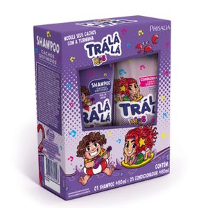 Kit Shampoo+Condicionador Trá Lá Lá Kids Cachos 480ml