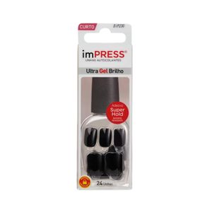 Unhas Postiças Kiss New York ImPRESS Curta Text Appeal 24 Unidades