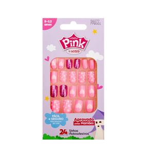 Unhas Inf Kiss Ny Be Pink Color Change 24 Unidades